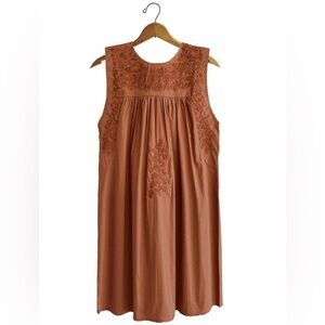 Spirit Dress Double Burnt Orange Small w Pockets Sleeveless